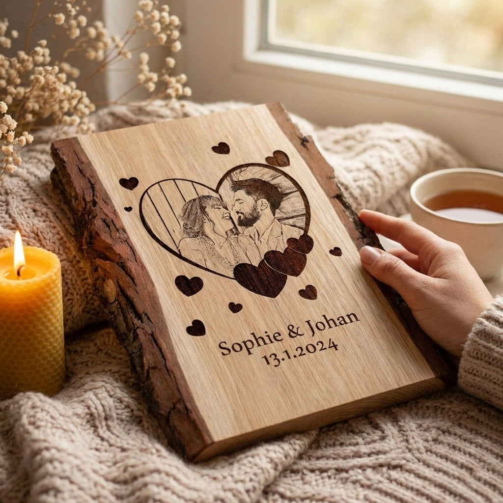 Foto & Text ins Holz brennen