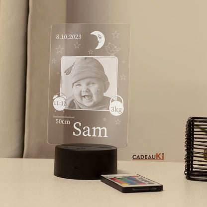Baby LED-Lampe mit Foto und Fernbedienung