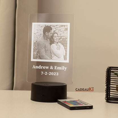 Fotolampe im Schlafzimmer mit sanftem LED-Licht