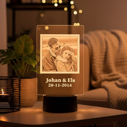 Personalisierte Lampe – Geschenkidee mit Foto und Wunschtext