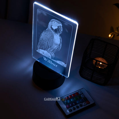 Personalisierte Vogel LED Fotolampe