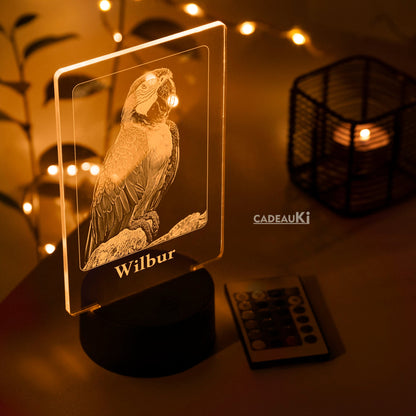 LED Fotolampe mit Tiermotiv