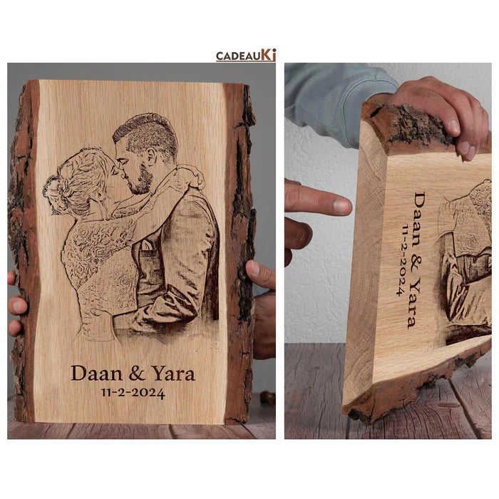 Handgemachtes Geschenk aus Holz – Pyrografie-Foto